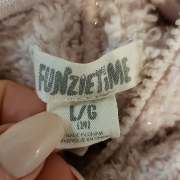 Funzie Time onsie one piece pajamas llama Large 14 girls - Picture 7 of 9